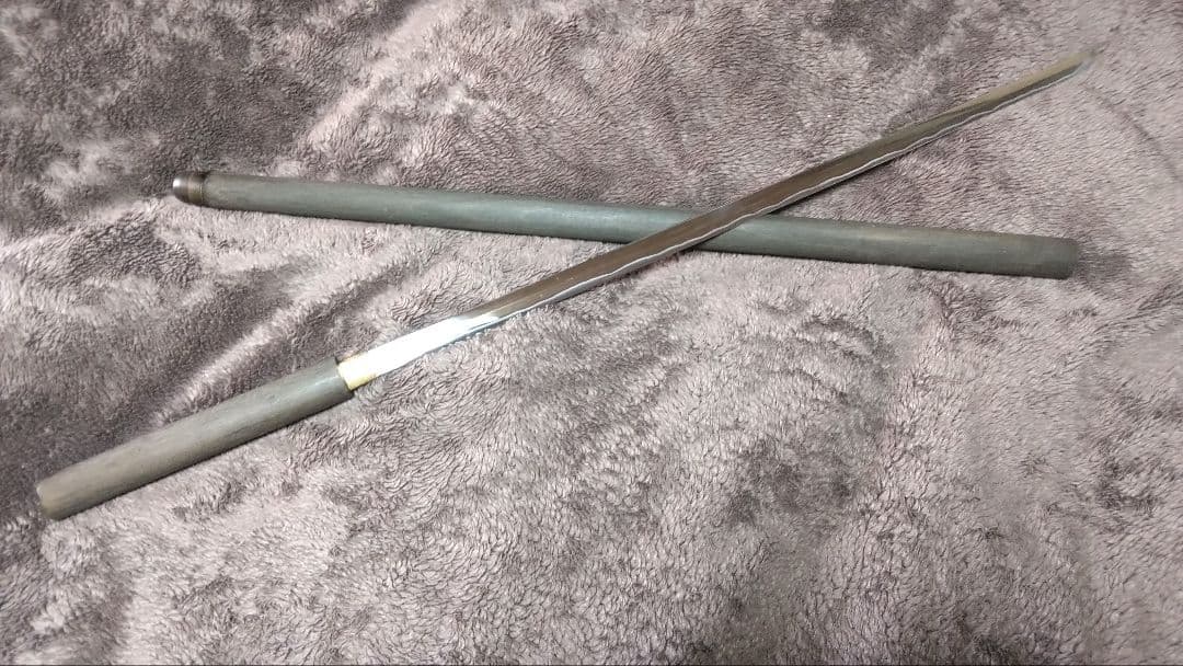 仕込み杖　直刀　模造刀【座頭市】リアル骨董品再現