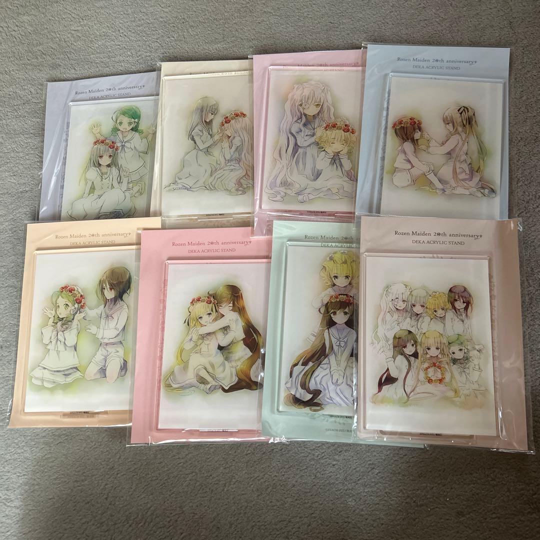 ローゼンメイデン 20周年展 デカアクリルスタンド ニコイチメイデン 8点セット