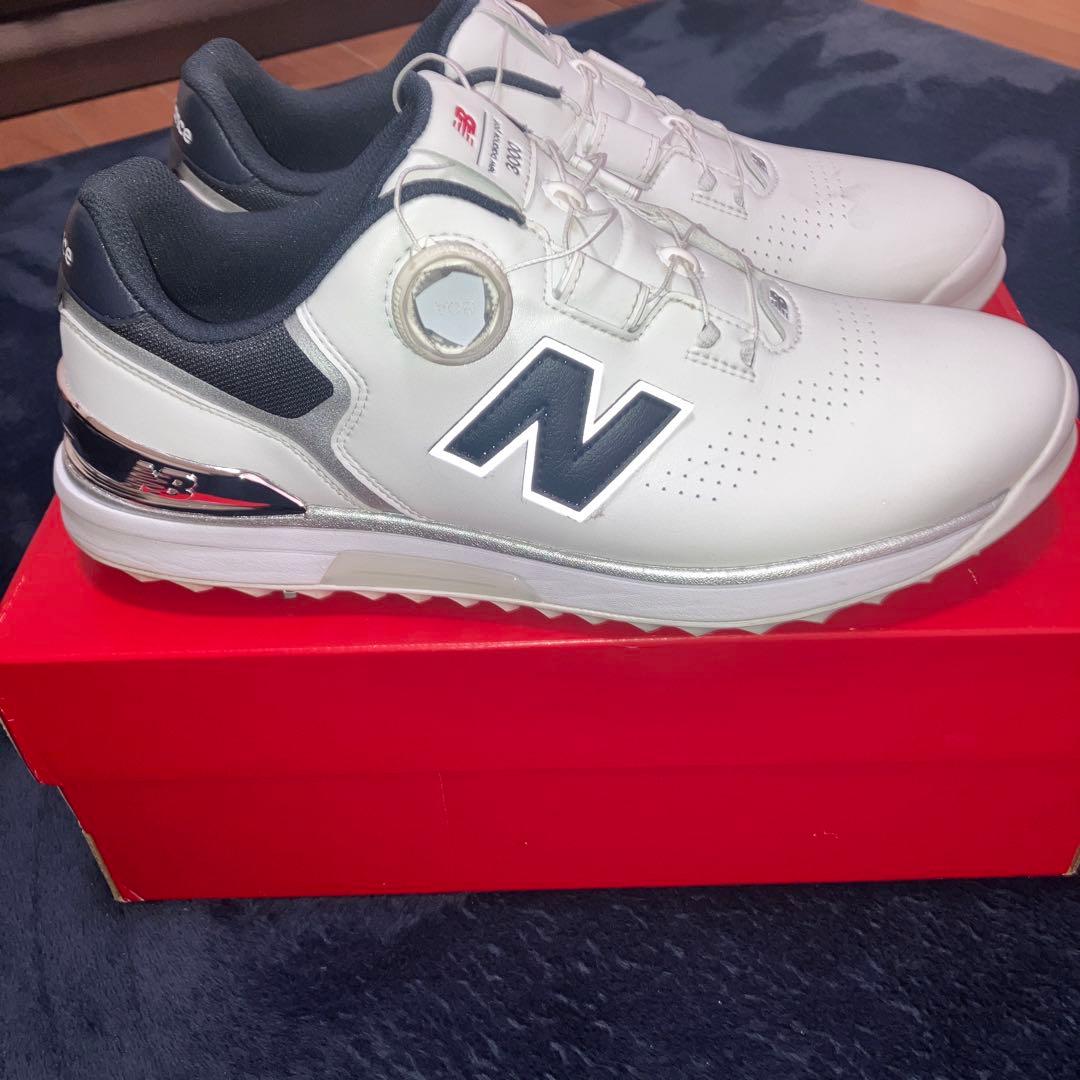 超美品 ニューバランス ゴルフシューズ BOA UGB3000 2E 27.5