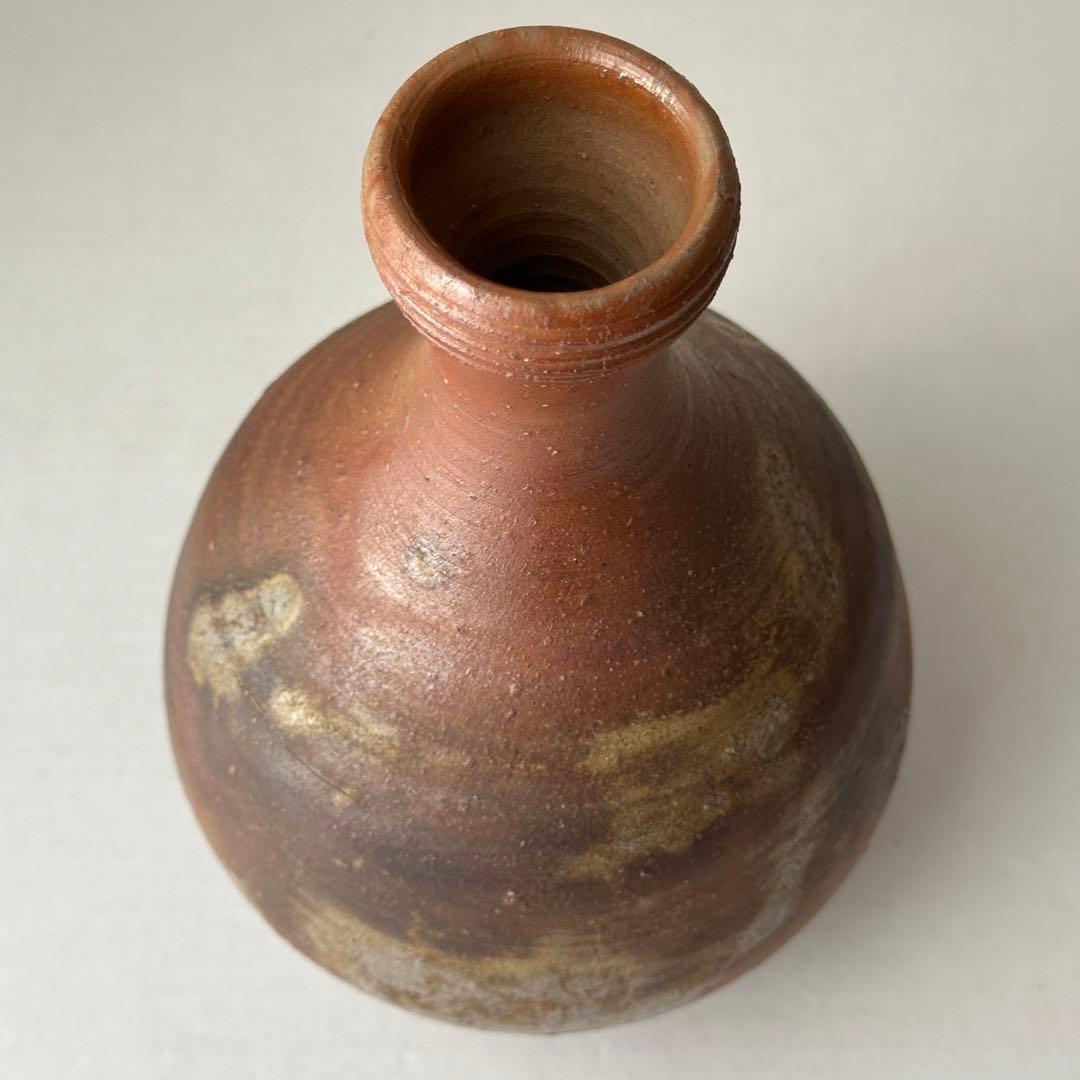 金重道明 備前 花器 徳利花入 共箱