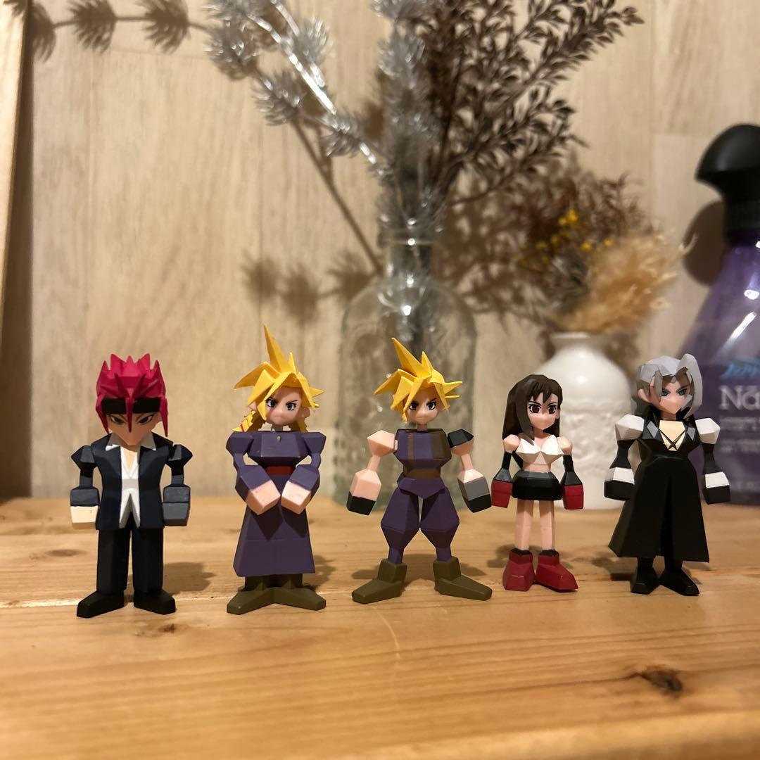 FF7 ポリゴンフィギュア 5体セット