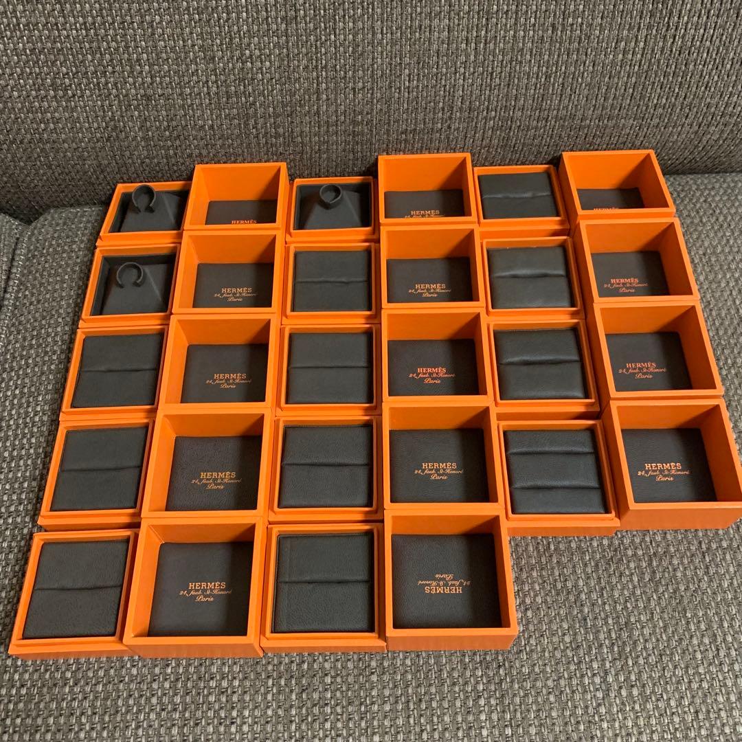 正規品　美品エルメス　アクセサリーリングなど入れ　空箱ケース　14個セット
