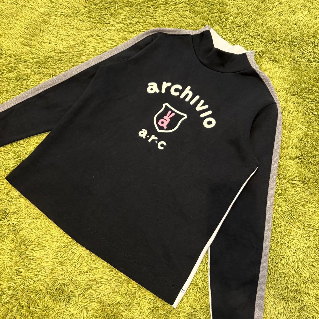 アルチビオ archivio 長袖モックネック トレーナー ブラック 40（L）