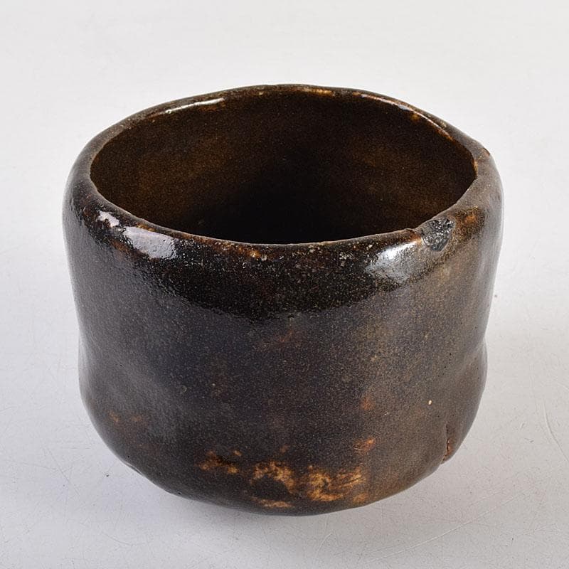 茶道具　瀬戸焼　瀬戸黒茶碗　時代箱　M　R8848