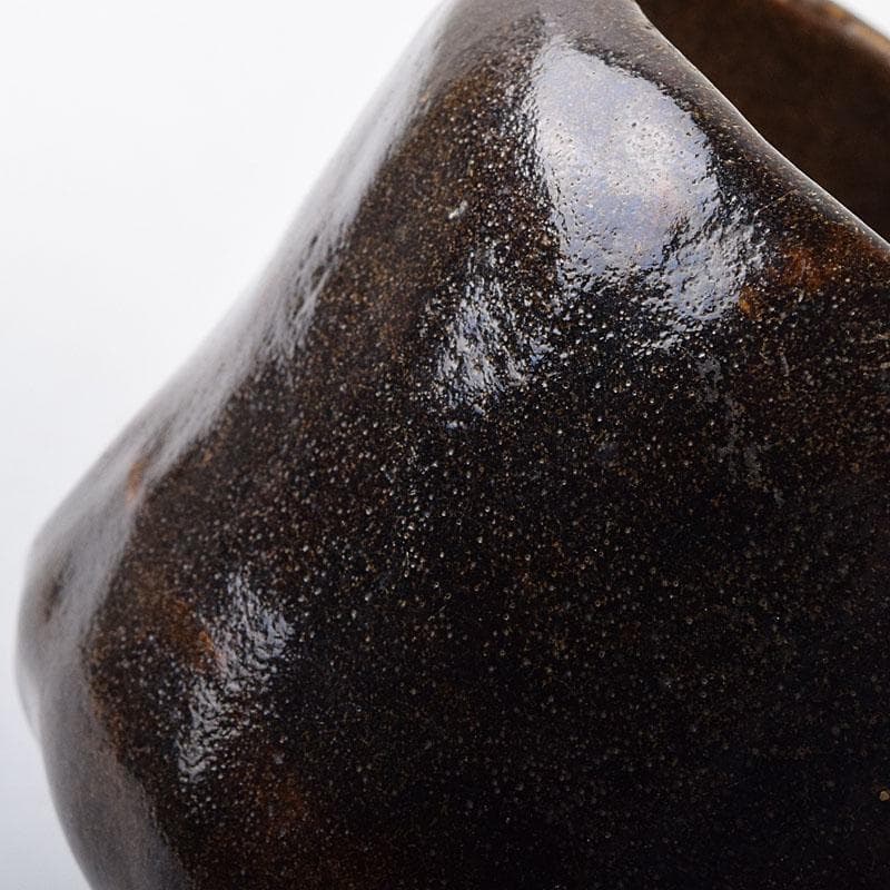 茶道具　瀬戸焼　瀬戸黒茶碗　時代箱　M　R8848