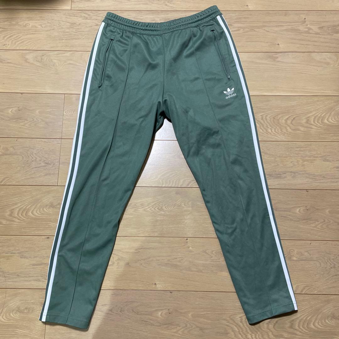adidas ベッケンバウアー　トレースグリーン　ジャージ　パンツ　緑Oサイズ