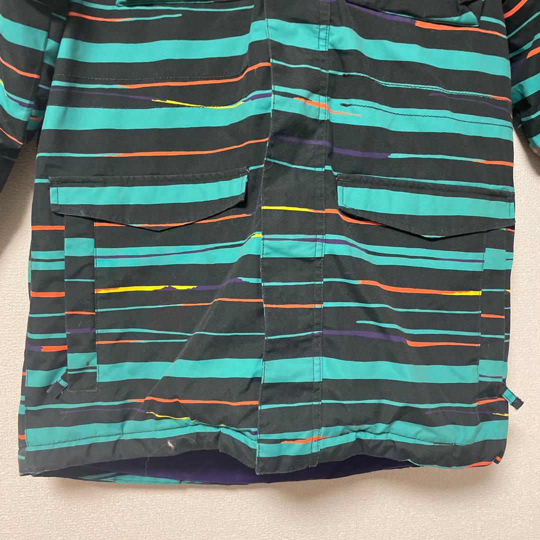 【美品】BURTON ストライプ スノーボードジャケット