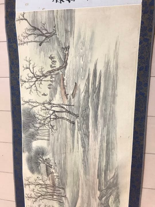 清明上河図　肉筆保証　虞南墨怪？時代不明