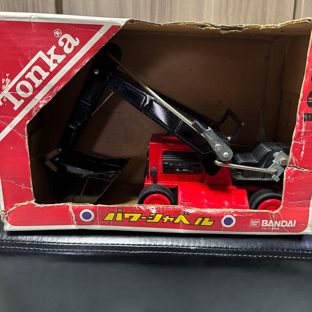 tonka BANDAI パワーシャベル　ブリキ 外箱付き　新品未使用　年代物