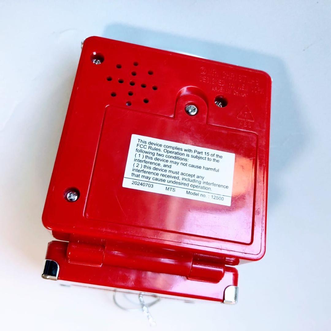 #3884【可愛い】ミスタークリスマス ライトアップ ミニ レコードプレーヤー