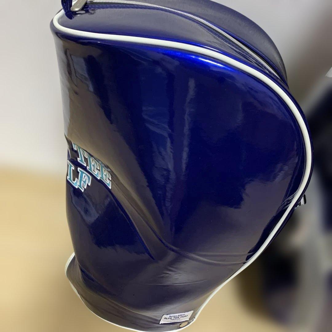 ブルーティーゴルフ キャディバッグ ネイビー エナメル 美品