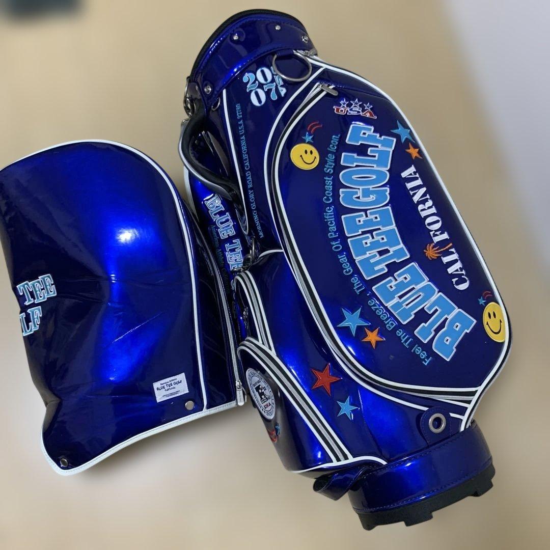 ブルーティーゴルフ キャディバッグ ネイビー エナメル 美品