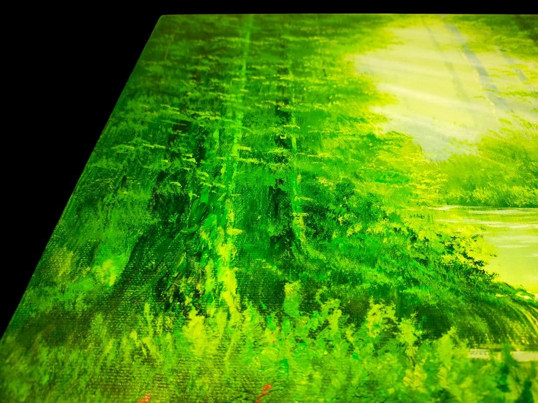 【真作】絵画　戸田彰　油彩6号　陽光　應美会会員　精密描写