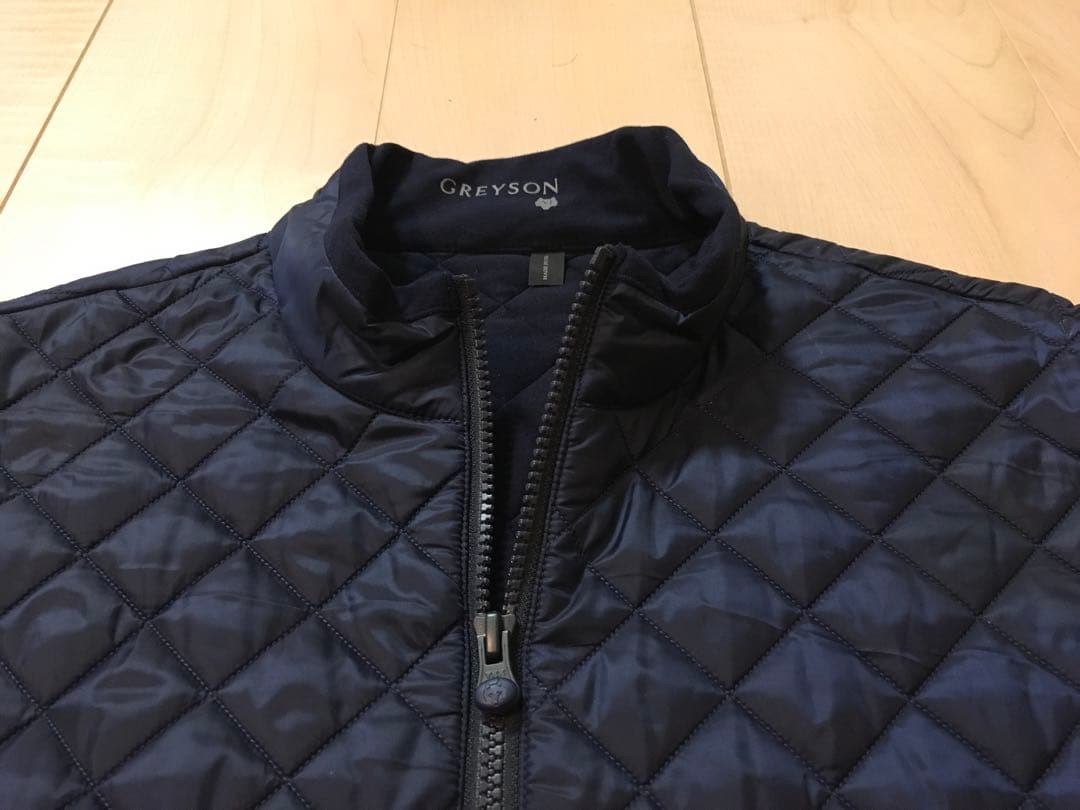 GREYSON グレイソン ゴルフ キルティングベスト ネイビー M（L）