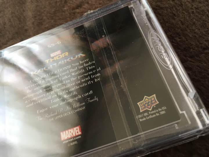 マイティー・ソー・バトルロイヤル KORG役 監督 直筆サインカード レア！