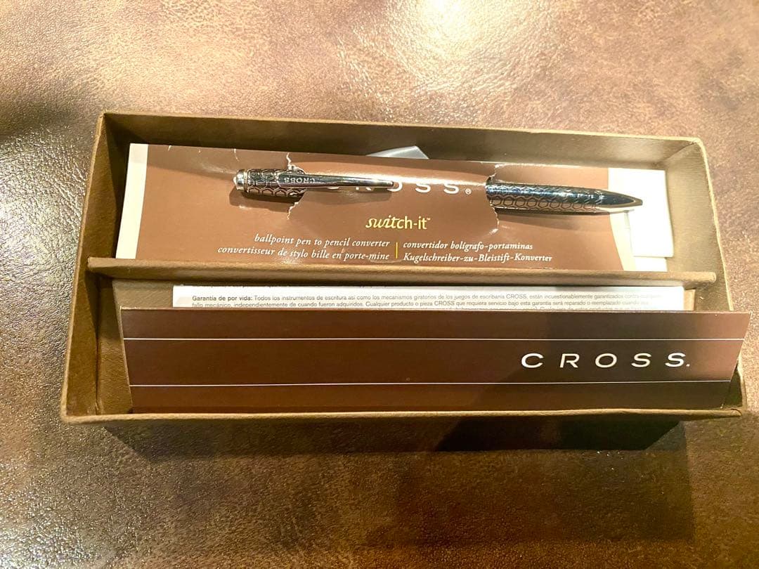 クロス社 ボールペン&シャープペンシル 2010年製 美品！亀甲柄？