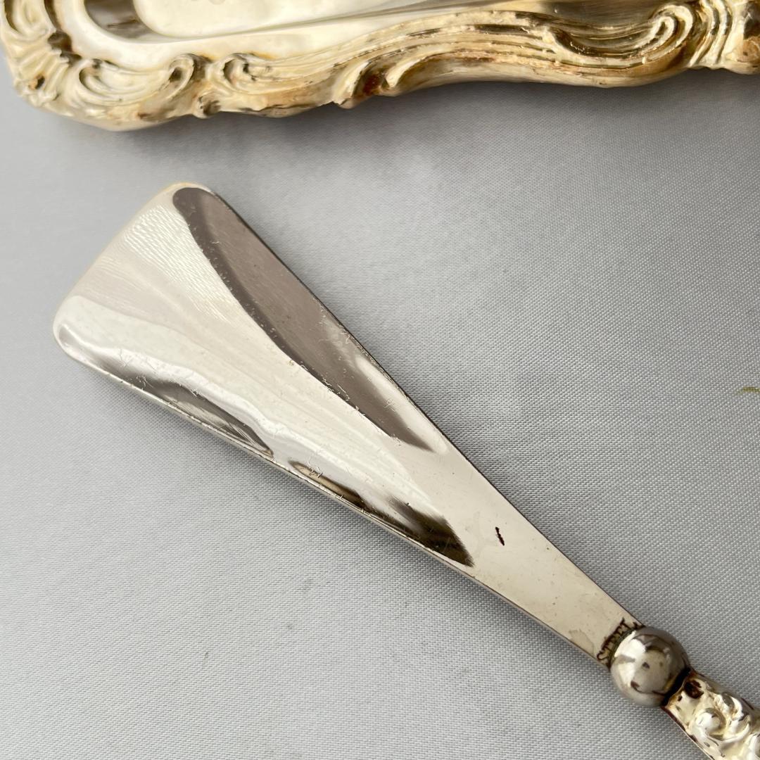 【J & R Griffin 】【純銀ハンドル】 靴べら 1913年 チェスター