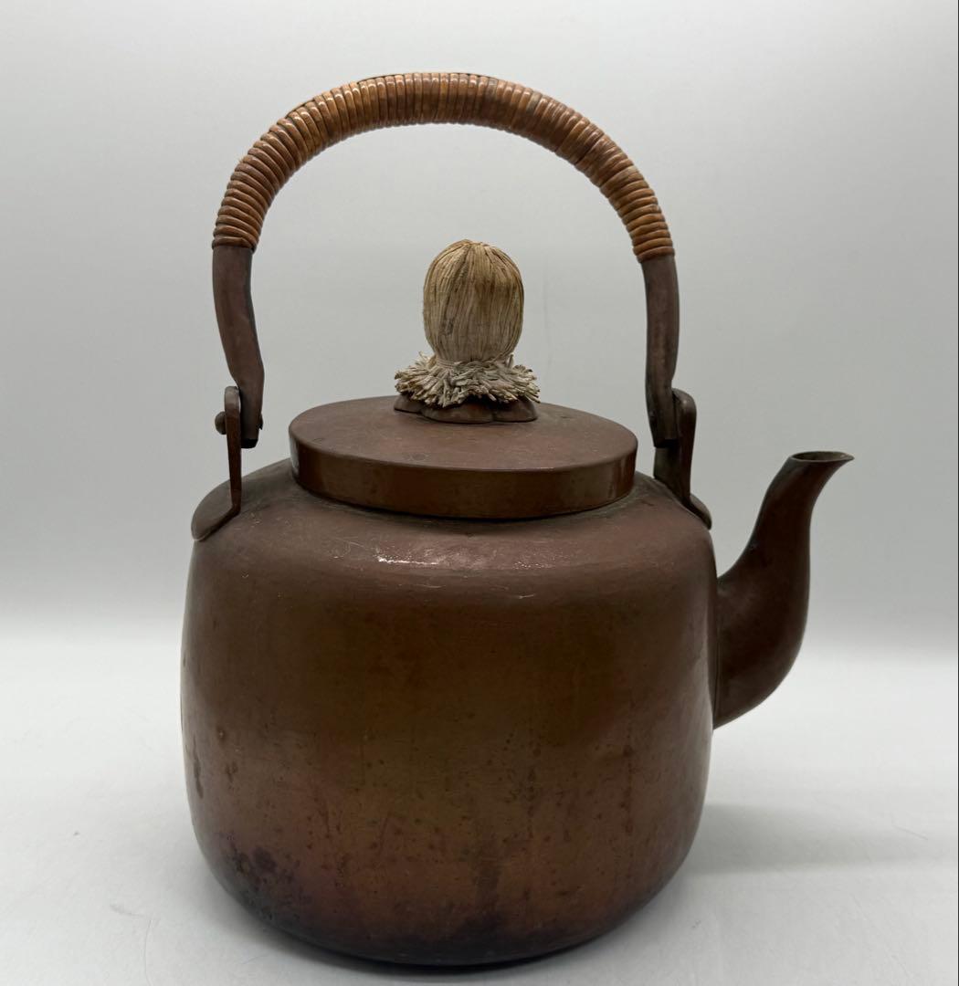 時代　銅製　水注　やかん　茶道具　送料込み250907