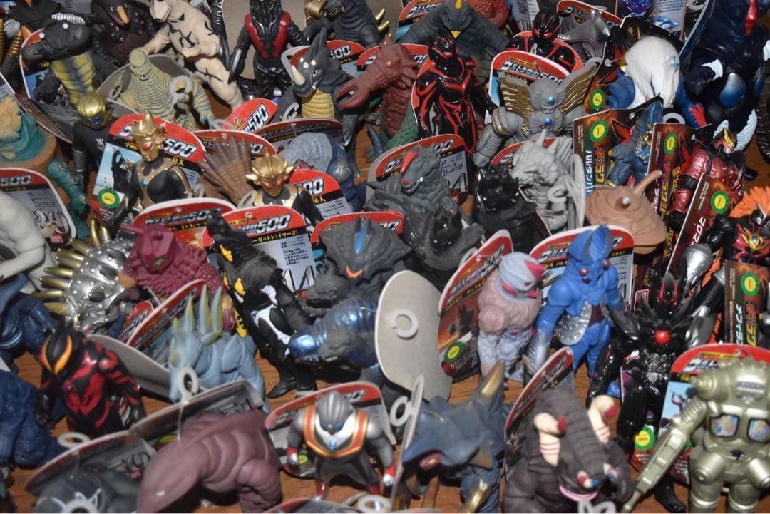 ウルトラマン　ウルトラ怪獣500 初版　フルセット　丸タグ　ソフビ