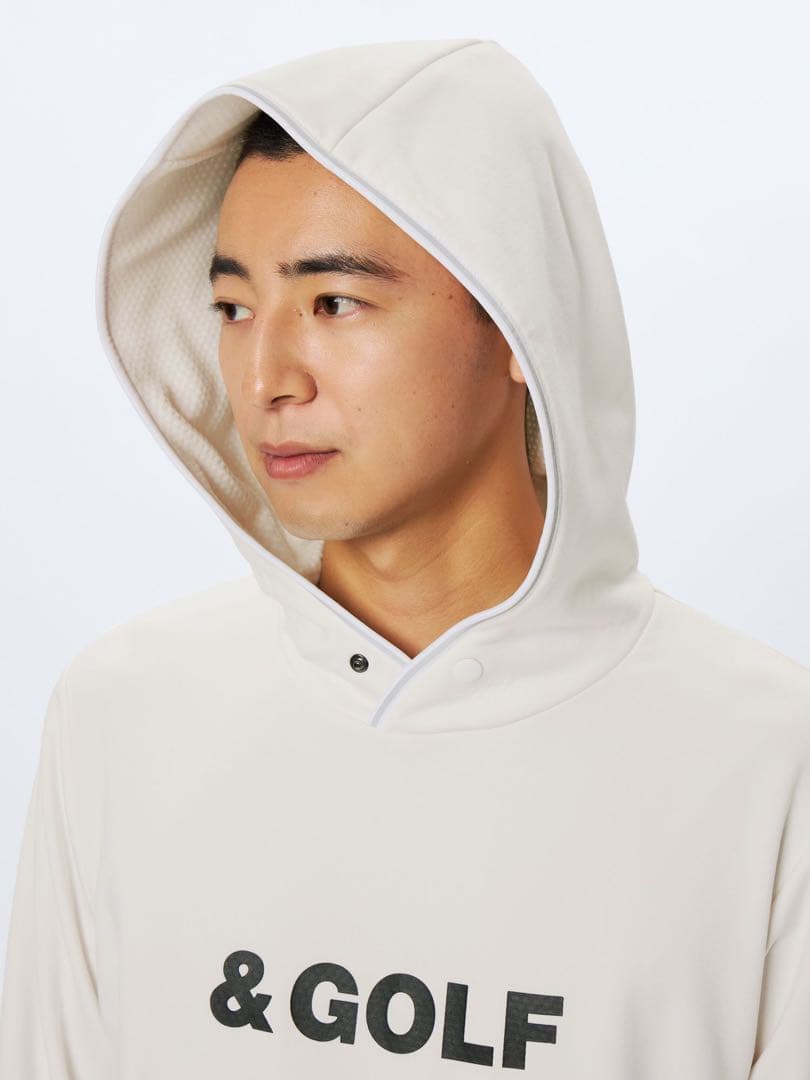 and per se & GOLF バックグリッドフリース プルパーカ Lサイズ