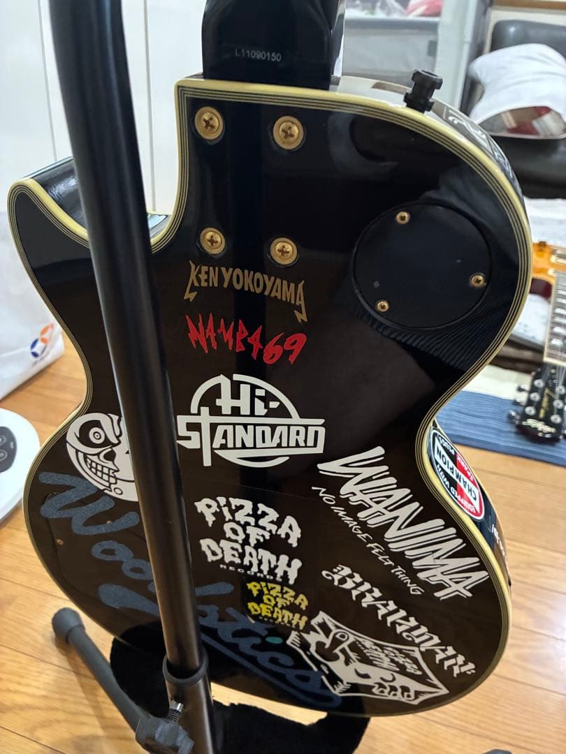 レスポール　横山健　ブラック　ナビゲーター　Navigator