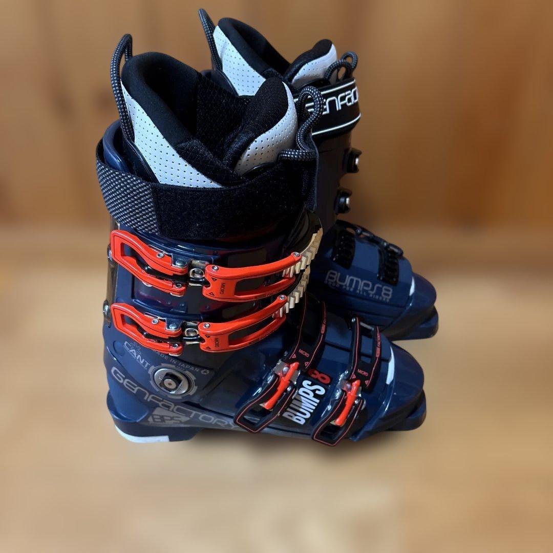 GENFACTORY Bumps 8 スキーブーツ ネイビー25~25.5cm