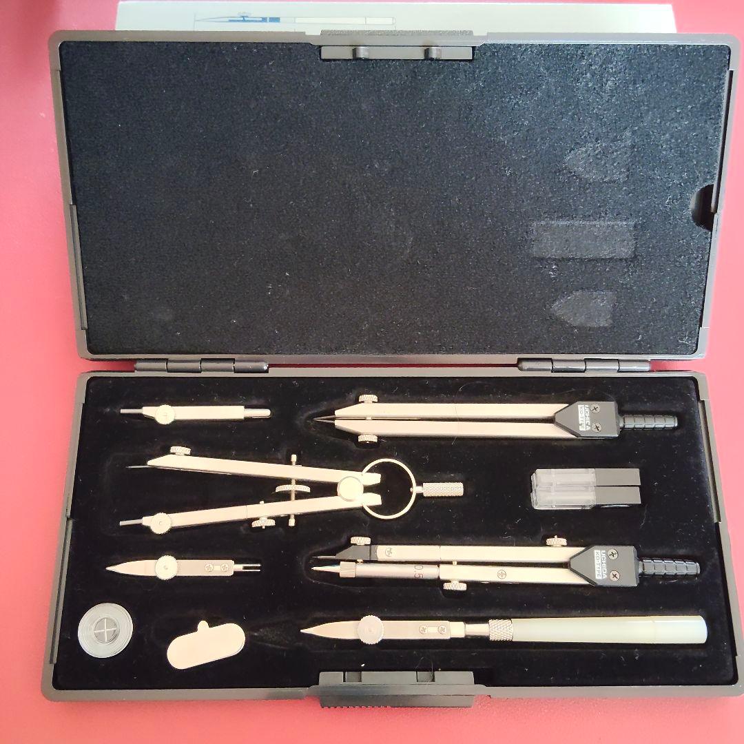 漫画画材 UCHIDA製図器 文房具 ペンケース セット