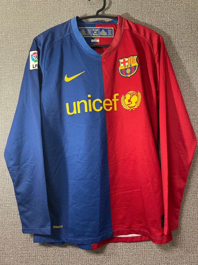 【正規品】バルセロナ　08/09 ホームレプリカ長袖