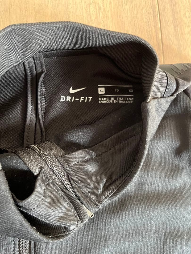 Nike Dri-FIT ブラック 長袖ジャージ XL ドリルトップ