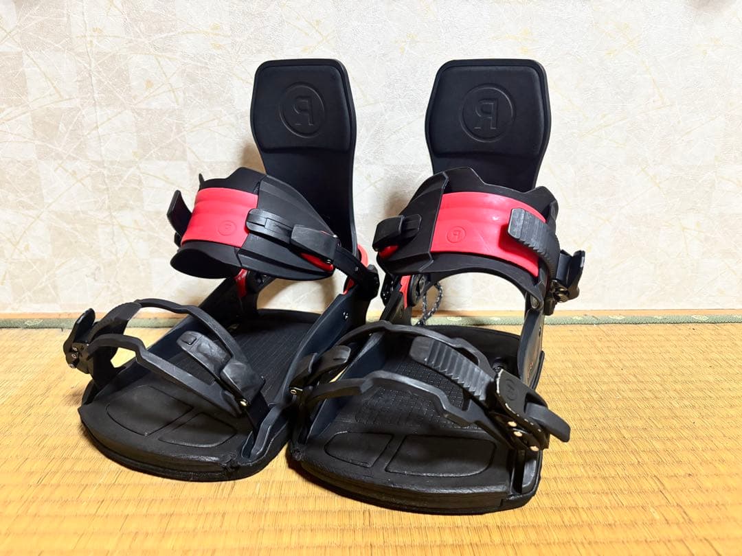 RIDE C-6 スノーボード ビンディング ブラック×レッド Mサイズ 中古
