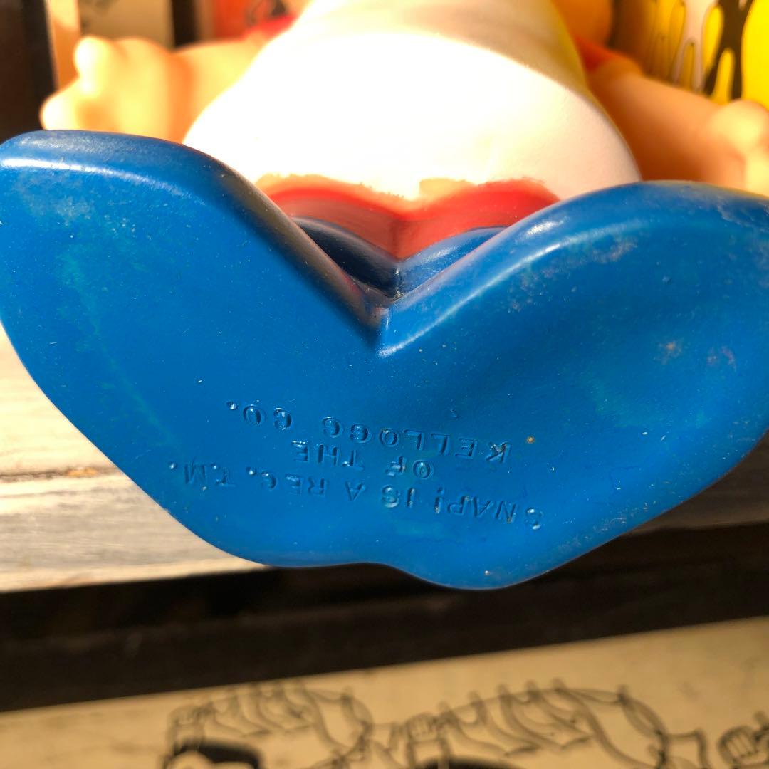 1974年　ケロッグ　ソフビ　箱入り Kellogg's Snap 腕下げ　レア