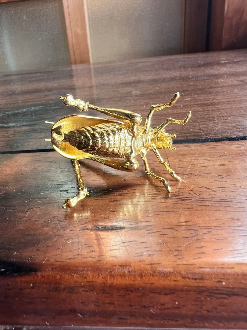 キリギリス（螽斯）の置物 銅製