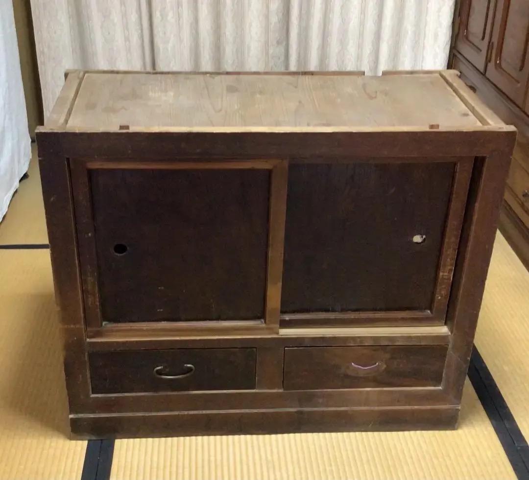 昭和レトロ　みずや　戸棚　食器棚　アンティーク