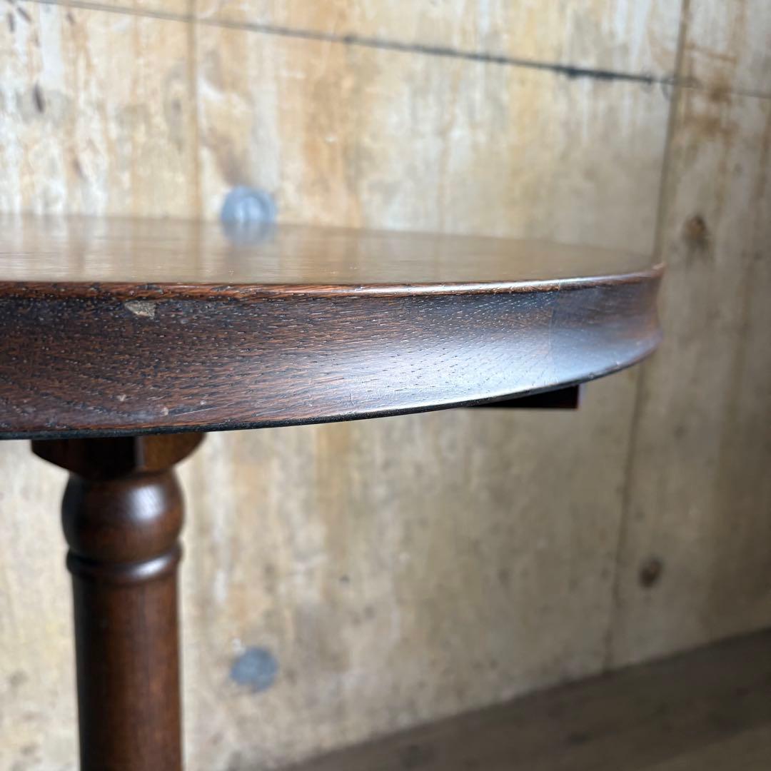 オーク材　ラウンドコーヒーテーブル