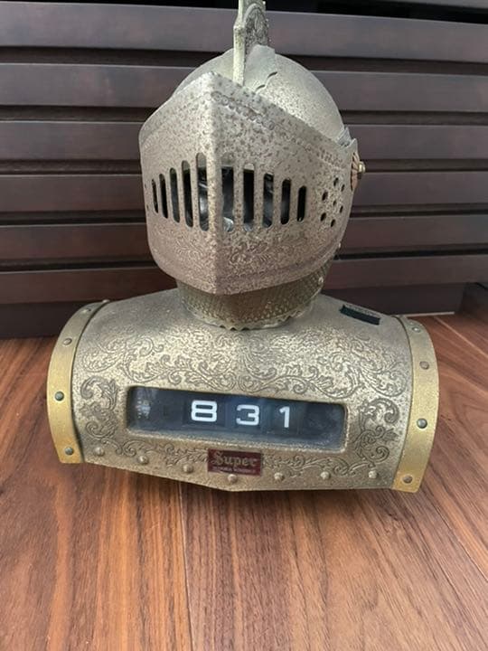 ニッカ　兜　西洋騎士　甲冑時計　ニッカウィスキーラジオ