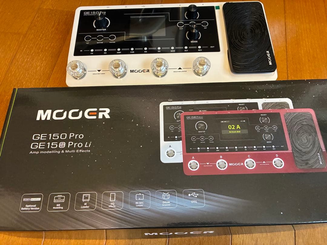 MOOER GE150 Pro(フットスイッチキャップ付き)
