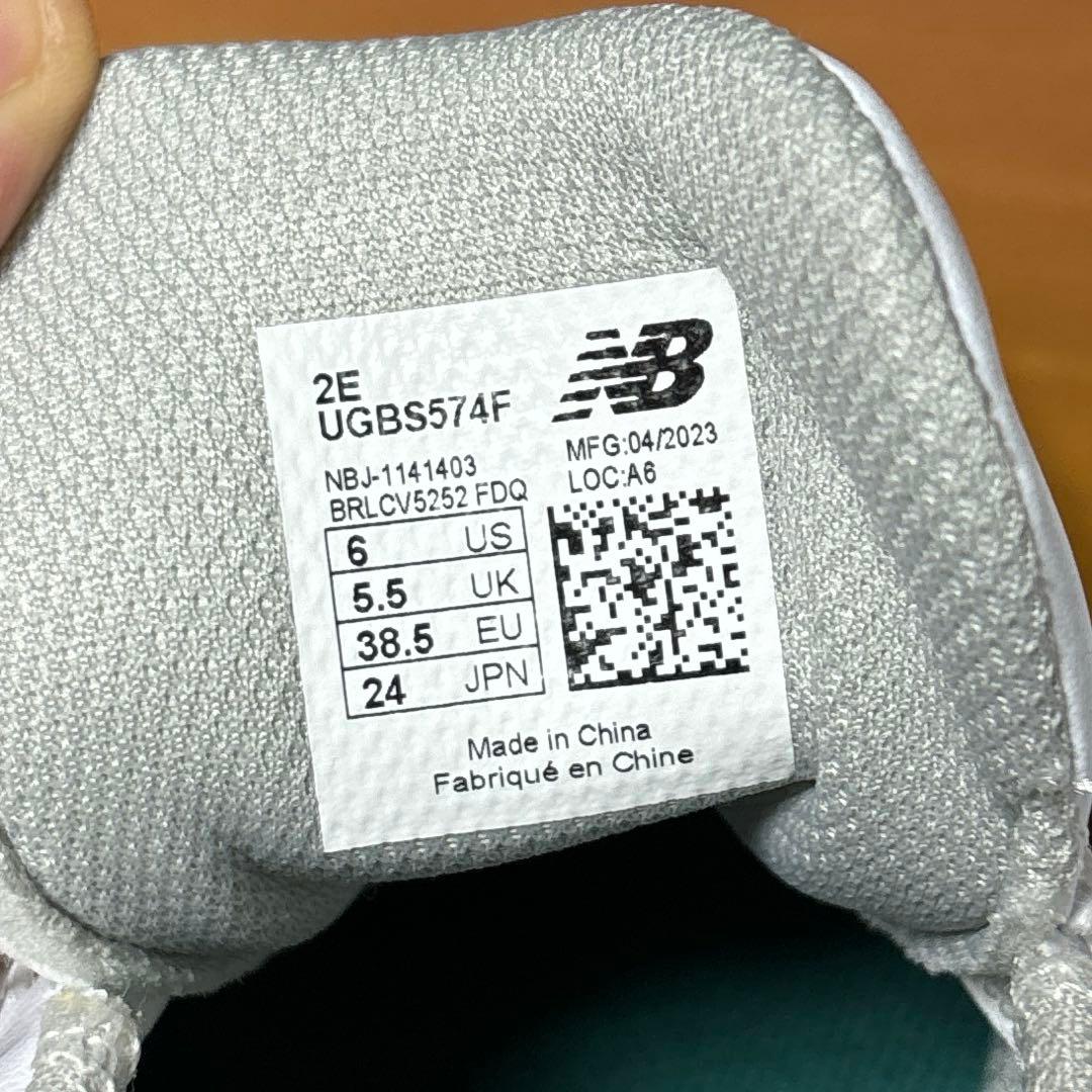 【新品未使用】ニューバランス ゴルフシューズ 574 レディース24cm 白