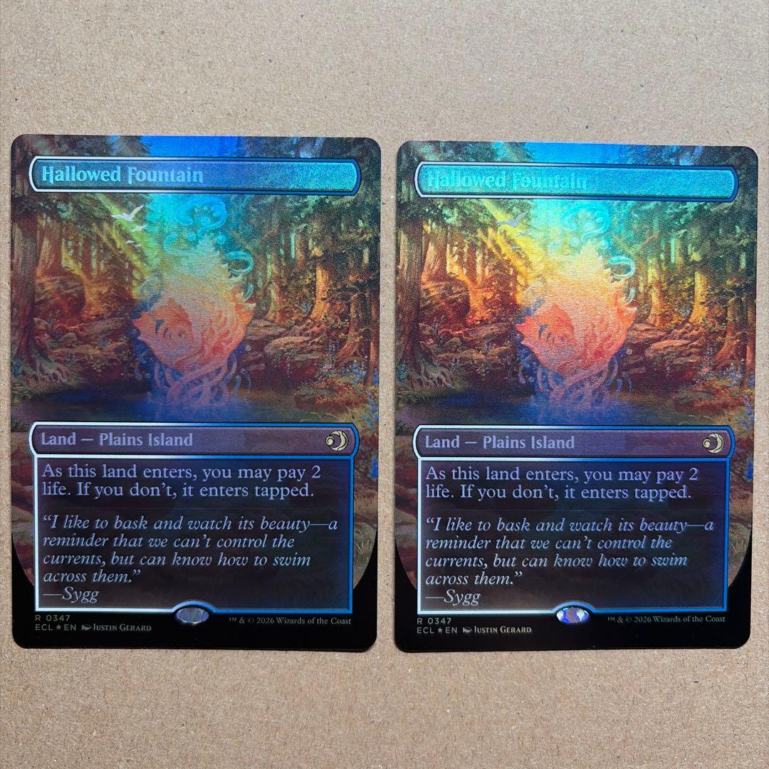 MTG EN 【Foil】神聖なる泉/Hallowed Fountain 2枚