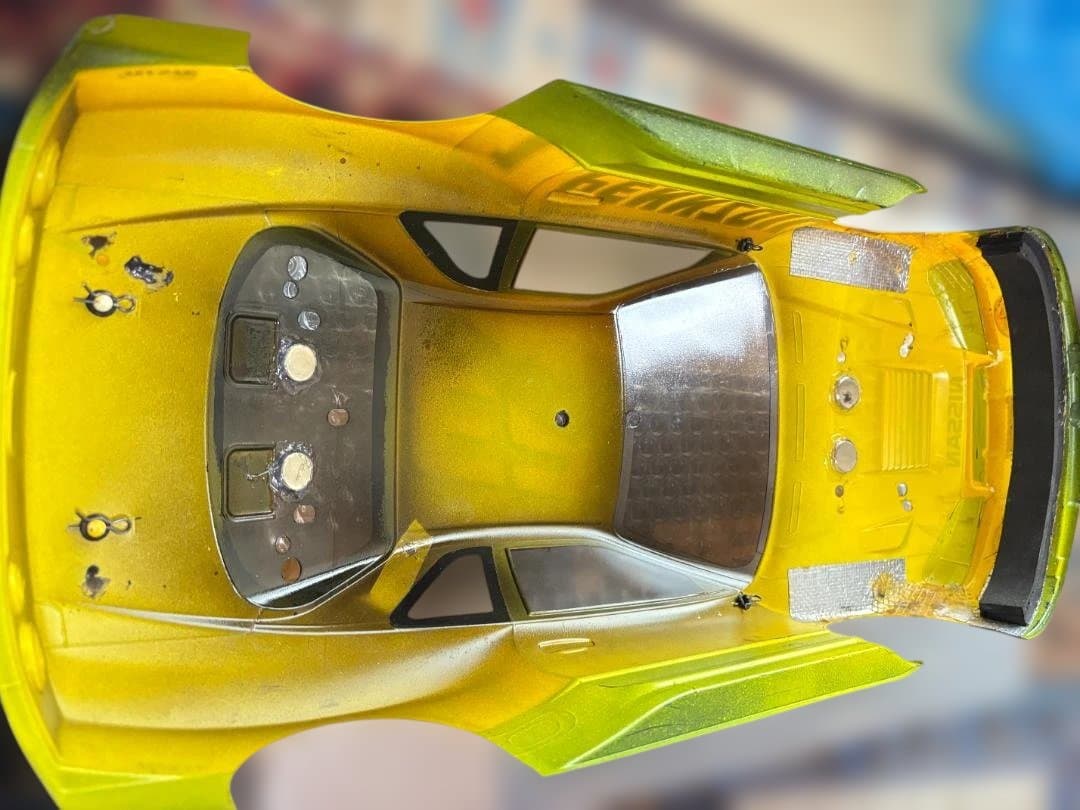 入手困難品 タミヤ 1/10RC ペンズオイルGT-Rニスモ R34 ボディ