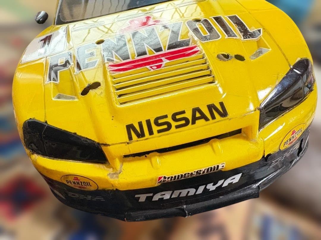 入手困難品 タミヤ 1/10RC ペンズオイルGT-Rニスモ R34 ボディ