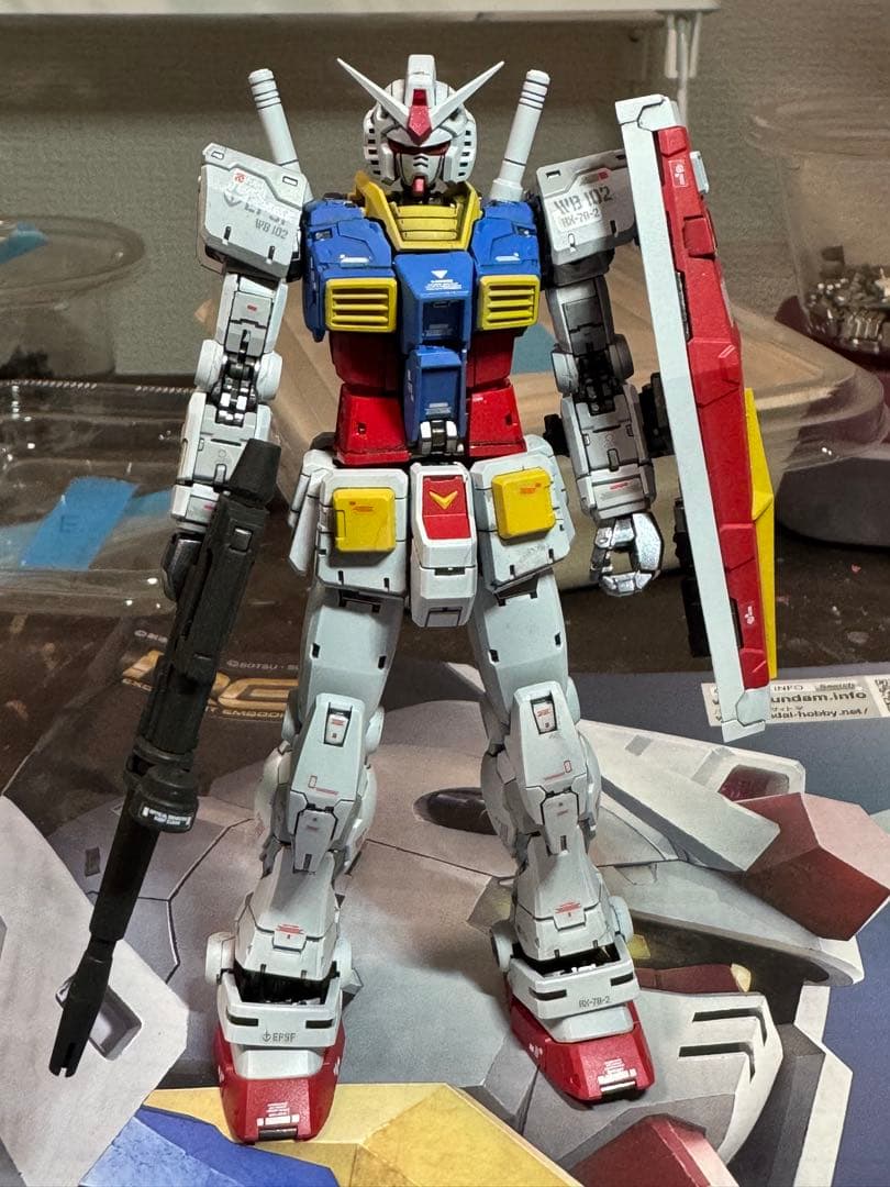 k*i様 RG ガンダム 1/144 スケールver2.0塗装済み完成品