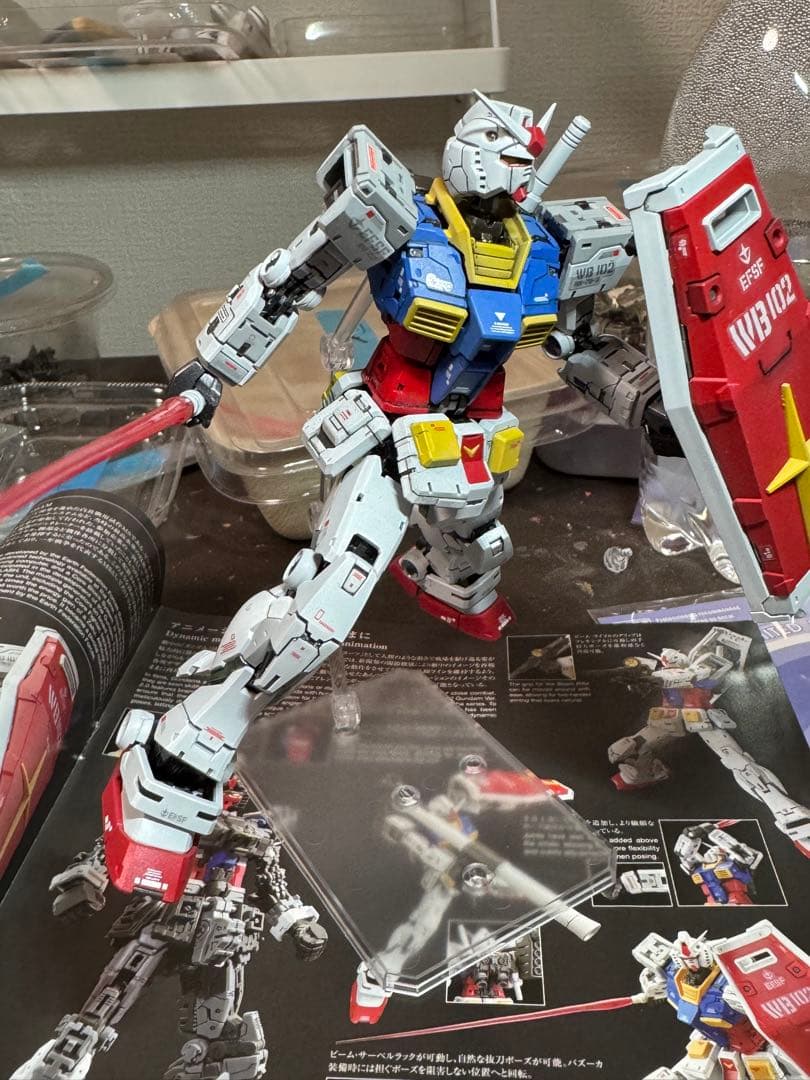 k*i様 RG ガンダム 1/144 スケールver2.0塗装済み完成品