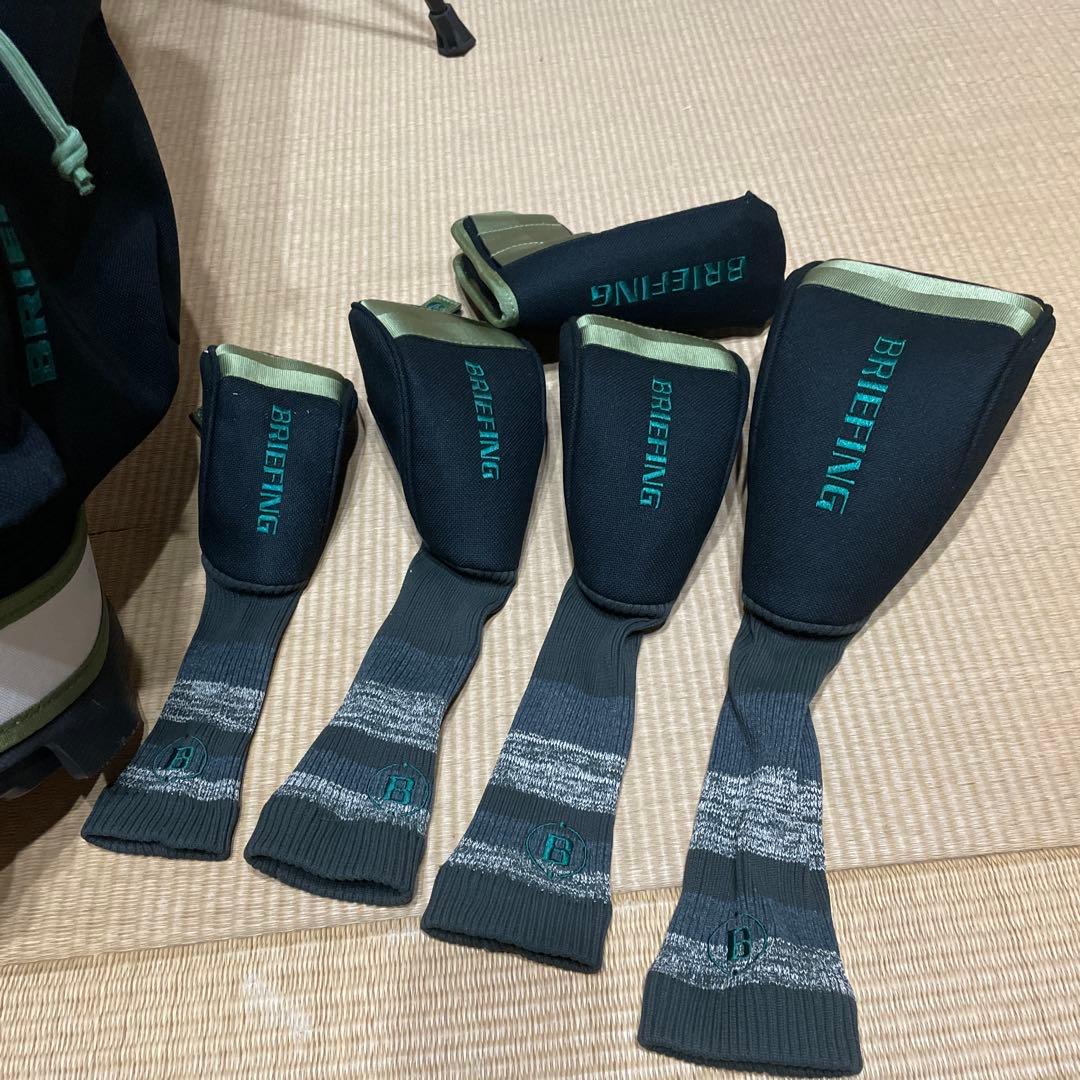 BRIEFING スタンド式ゴルフバッグ ブラック/グリーン