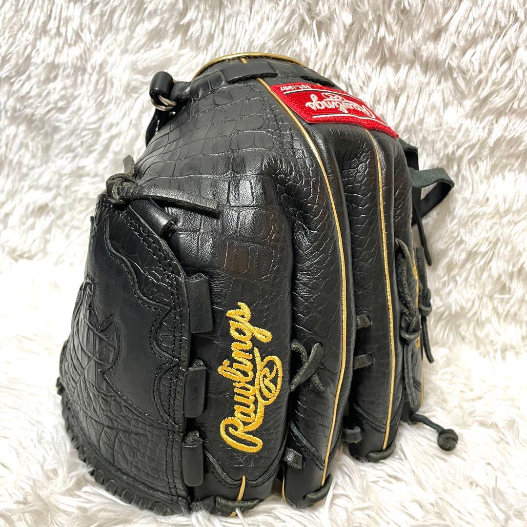 【極美品】ローリングス 軟式 投手用グローブ 本革GR3HBLA15FB