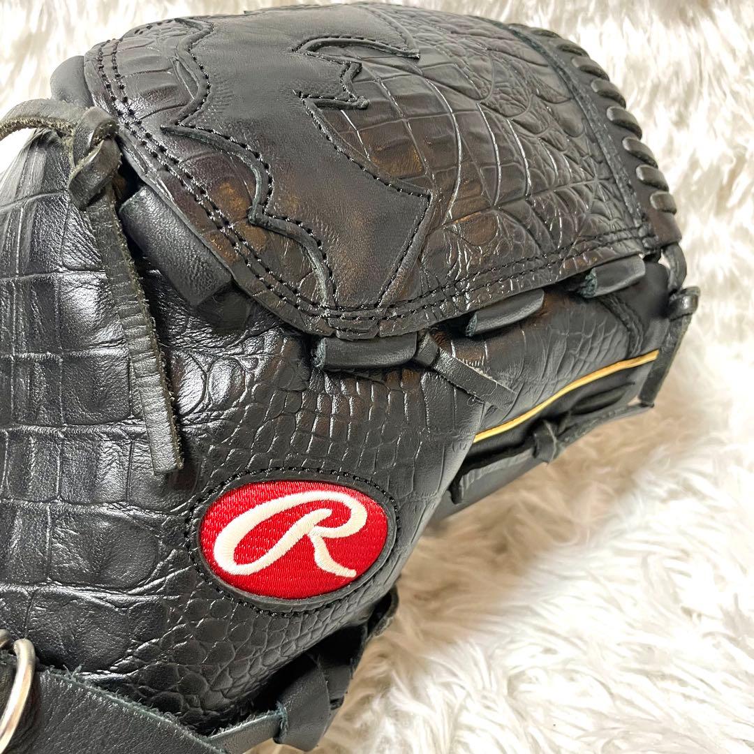【極美品】ローリングス 軟式 投手用グローブ 本革GR3HBLA15FB