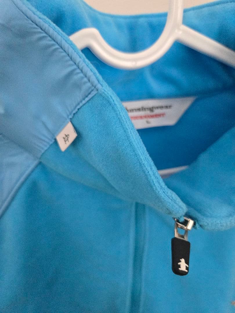 マンシングウェア 水色 ハーフジップセーター トレーナー