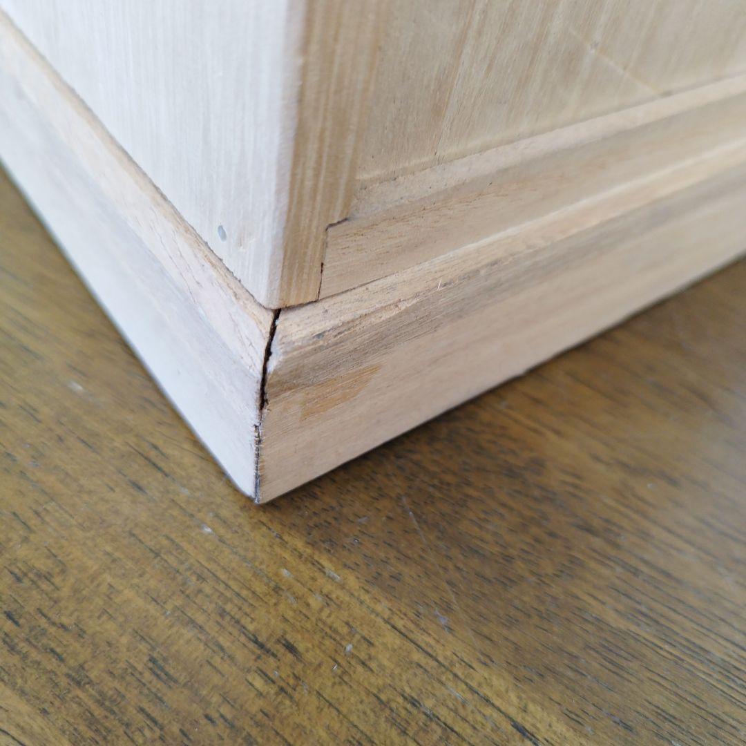 掛け軸専用　木製収納ボックス 黒色金具付き