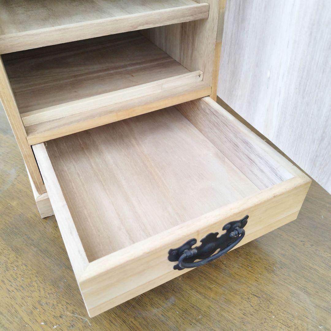 掛け軸専用　木製収納ボックス 黒色金具付き