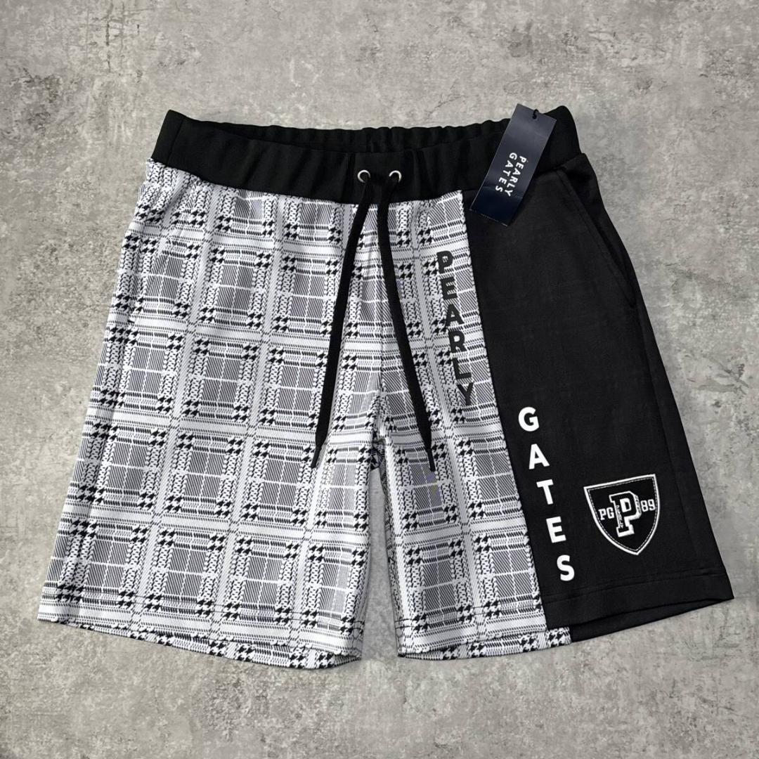 新品 2024年モデル パーリーゲイツ ハーフ ショート パンツ 4 黒 白