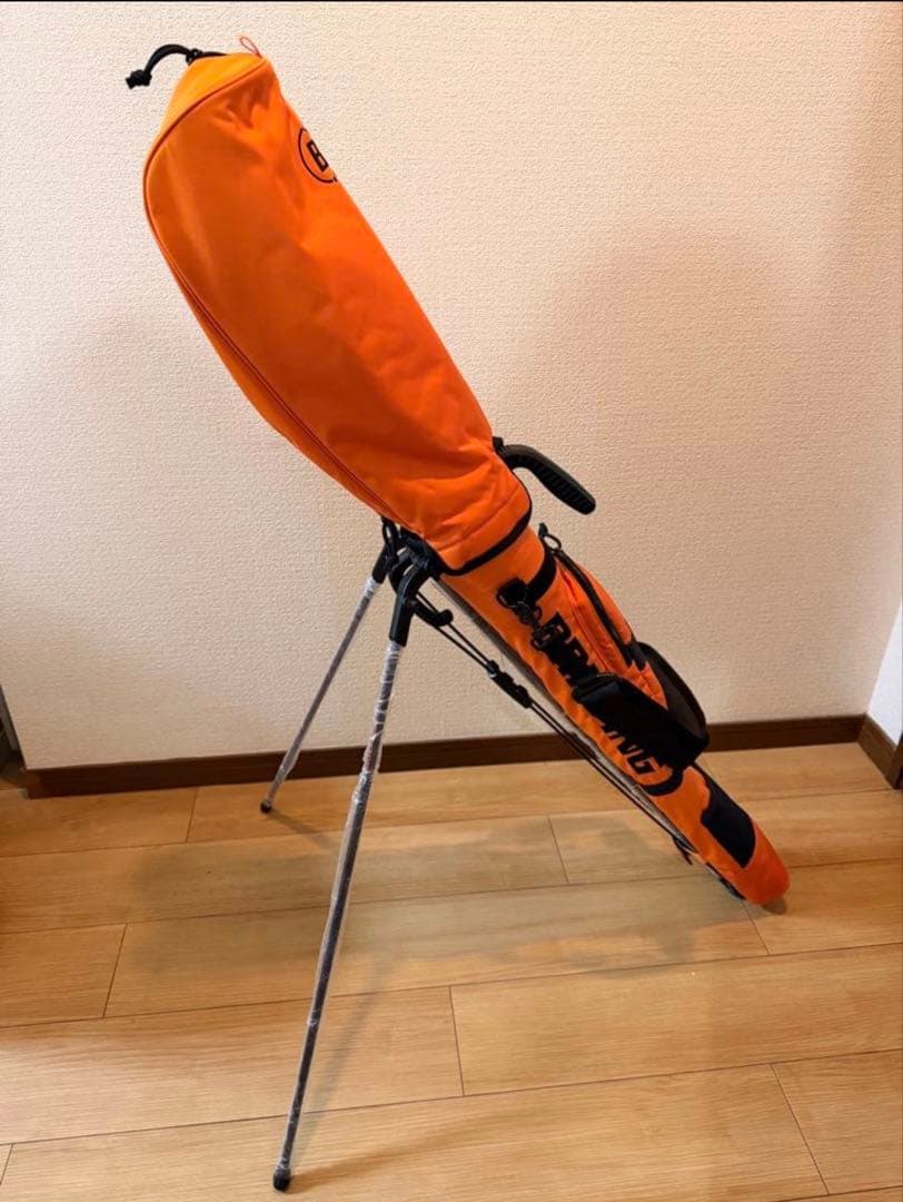 【限定レア】【新品】ブリーフィング　セルフスタンド　キャディバッグ　オレンジ